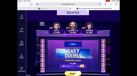 jeopardy slots on arkadium.